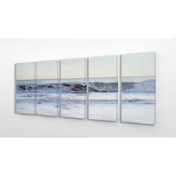 The Stupell Home Decor Collection Coastal Evening Beach Canvas Wall Art