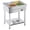 4-Pan, variant on JFHID Commercial Food Warmer, 1500W Electric Steam Table with 4x10QT Pans & Shelf, Stainless Steel Food Warmers for Parties Buffet, Catering, Restaurant and Hotel