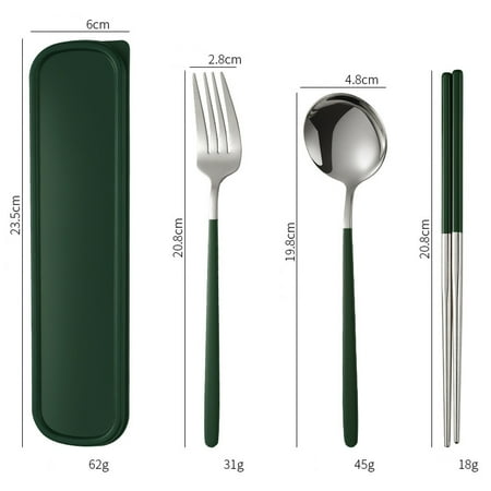 

4pcs/set Portable Tableware Multifunction Cutlery Fork Spoon Chopsticks Indoor Outdoor Tableware Set