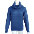thumbnail image 3 of Vedolay Cropped Sweater Womens Plus Size Sweaters Casual Long Sleeve Crewneck Knit Pullover Tops,Blue S, 3 of 5
