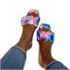 thumbnail image 3 of Sandalias Mujer Zapatillas planas Punta abierta Cómodo estampado Playa Zapatos romanos Flip Flop Wmkox8yii hj789, 3 of 4