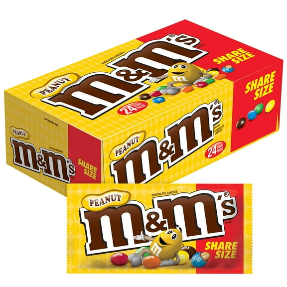 M&M'S Peanut Chocolate King Size Candy (3.27 oz., 24 ct.)