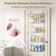 thumbnail image 3 of Delamu 5-Tier over Door Metal Spice Rack, over The Door Pantry Organizer, Hanging Shelf for Kitchen Storage and Organization, White 50 inch, 3 of 9