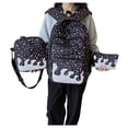 thumbnail image 3 of Ticikt 3 In 1 Ice Cream Print Backpack Set, Large Capacity Casual Daypack with Crossbody Bag and Pencil Pouch, 3 of 5