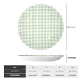 thumbnail image 2 of Kdxio Pistachio Green Checkboard Bone China Decorative Plate Ceramic Decorative Plate for Home Office Wall Stand Decorative Plates for Home Bedroom-7in, 2 of 6