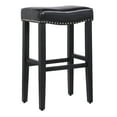 thumbnail image 5 of WestinTrends Lenox 29" upholstered nail head bar stool, Black/Black, 5 of 8