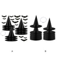 thumbnail image 2 of Shengyu Halloween Decoration Essential Witch Hats For Women Simply Pin To Pull Rope Out Of Top Of Hat type1, 2 of 6