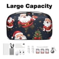 thumbnail image 3 of Santa Claus Oxford Cloth Waterproof USB Pouch with Hard Drive Cases, Hard Drive Bag, Charger Storage Organizer, Cable Organizer Clips - 5.9x9.44x3.14 in, 3 of 6