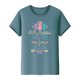 thumbnail image 5 of Mujeres Manga Corta de Verano Tops Pascua Impresa Cuello Redondo, Blusa de Moda Casual para la Primavera, 5 of 5