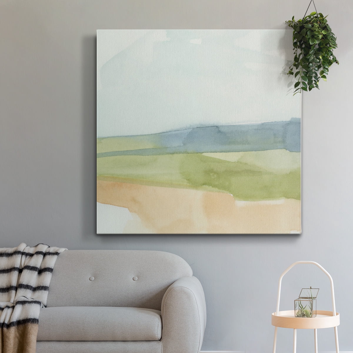 Wexford Home Pastel Slopes I-Premium Gallery Wrapped Canvas, 32" x 32" - Ready to Hang