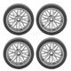 thumbnail image 1 of 4 Pcs RC Drift Car Tires Rubber Drifting Wheel Tires Remote Control Model Car Tire Replacement for AE86, 1 of 3