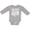 AC-Heather Grey, variant on Proud Military Niece Red Friday Girls Long Sleeve Baby Bodysuit