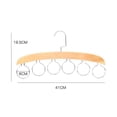 thumbnail image 2 of Wooden Clothes Storage Hanger Belt Scarf Neckties Hangers Ties Organizer for Home Bedroom Dormitory Closet Holder Multifunctional Rack, 2 of 5