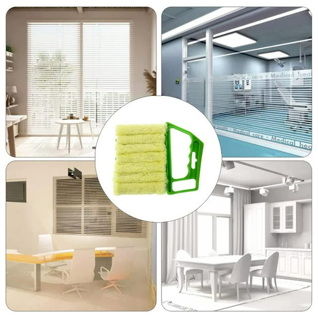 Daisyyozoid 2pc Blind Cleaner Tool, Mini Blind Duster Brush Clean Venetian Blind Brush