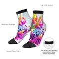 thumbnail image 6 of Naloa Colorful Glitter Dagon Fruit Ankle Socks for Women Non Slip Socks No Show Socks Classic Low Cut Casual Socks Casual Socks, 6 of 7