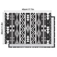 thumbnail image 6 of Black and White Geometric Boho Pattern Summer Placemats Table Placemats Set Of 4-Linen Kitchen Washable Placemats Table Mats 11.8"x17.7"Non-Slip Heat Resistant, 6 of 6