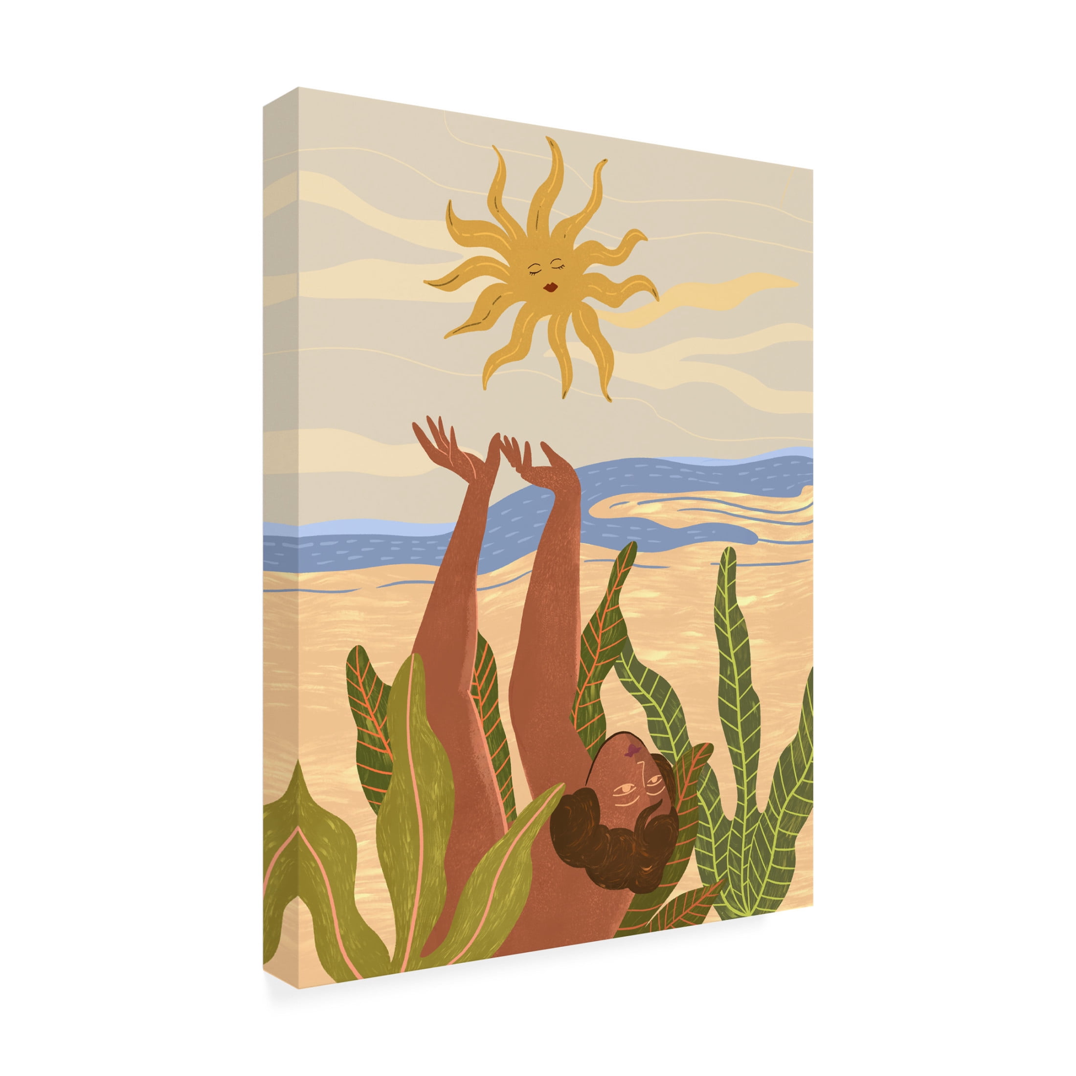 Trademark Fine Art Arty Guava Sun Worship Canvas Wall Art
