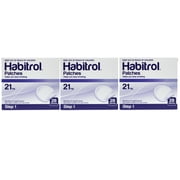 3 Pack - STEP 1 Habitrol Nicotine Patch (28 EACH) 21mg, Total 84 Patches