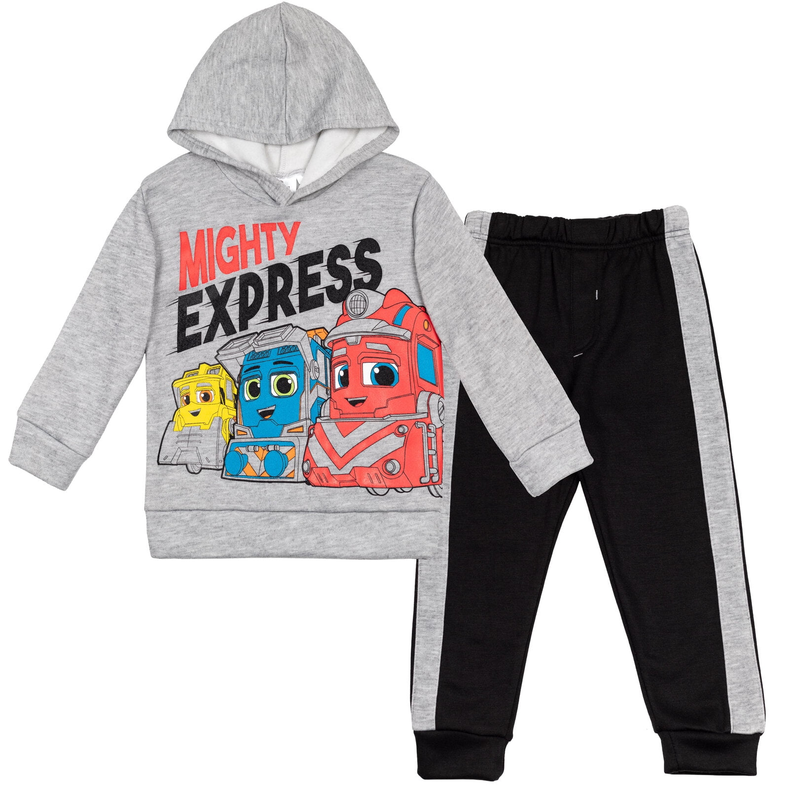 Mighty Express Nate Milo Brock Toddler Boys Pullover Hoodie & Pants  Gray/Black 2T