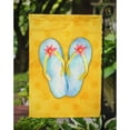 thumbnail image 3 of Carolines Treasures BB8182GF Flip Flops Yellow Polkadot Flag Garden Size  Small multicolor, 3 of 3