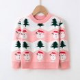 thumbnail image 3 of SYNPOS Toddler Kids Baby Girl Sweater, Cute Elk Print Christmas Sweaters Pullover Sweatshirt Top Fall Winter Clothes 2-7 Years, 3 of 7