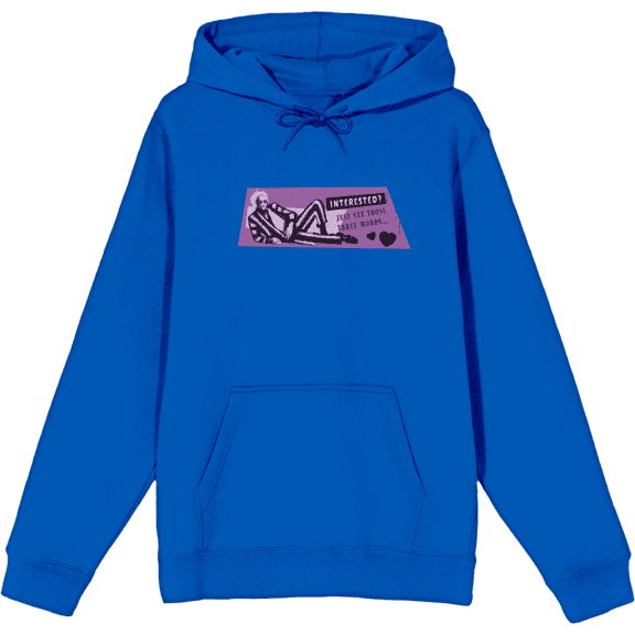 Beetlejuice "Just Say Those Words" Adult Olive Long Sleeve Hoodie-Medium