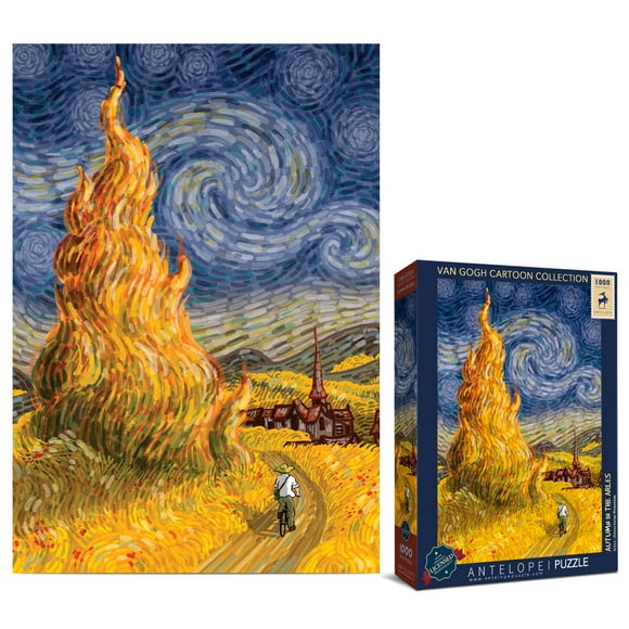 Antelope - 1000 Piece Puzzle for Adults, Van gogh Jigsaw Puzzles 1000 Pieces by Artist Alireza Karimi Moghaddam, 295 x 205, Van gogh Jigsaw Puzzle, (Autumn in The Arles)