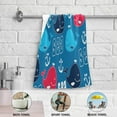thumbnail image 5 of Sea Whale Anchor Hand Towels, Underwater Kitchen Towel Ultra Soft and Absorbent,Decorative Fingertip Face Towel for Bathroom Hotel, 2 PCS, 28.3"x14.4", 5 of 5