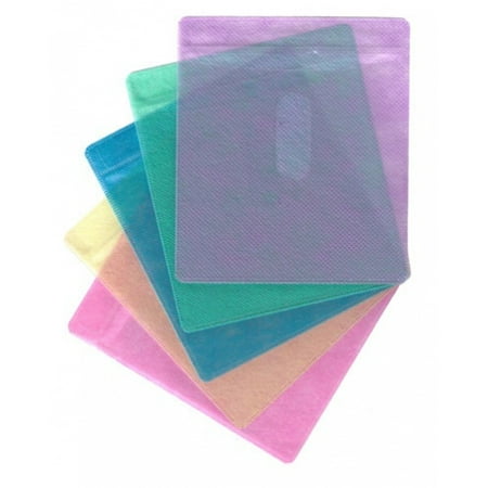 Cd Dvd White Paper Sleeves - CheckOutStore 200 CD Double-sided Plastic Sleeve Assorted Color
