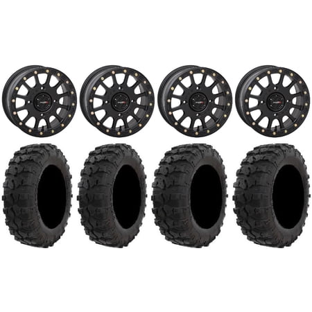 System 3 SB-5 Black 14 Wheels 29 Dual Threat Tires Polaris RZR XP 1000 / PRO XP / Ranger XP 900/1000