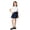 0##Navy38, variant on Kiijoy Girls School Pleated Skirt Casual Bow High Waisted A Line Skirt, Grey, Size 3-12