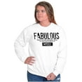 thumbnail image 5 of Fabulous Confidence Ironic Definition Women Crewneck Sweatshirt Brisco Brands S, 5 of 5