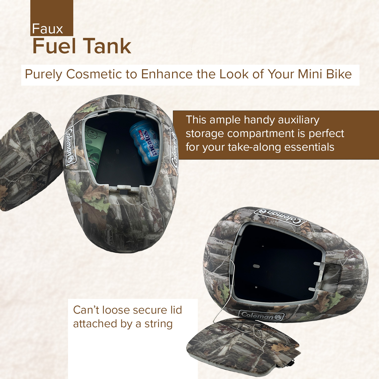 coleman mini bike fake gas tank JMCHstore New Real Fuel for CT200UEX Axis M200 HS200-3 Hisun Tank Replacement 196cc (Red) : Automotive Faux Gas Coleman Mini Bike