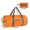 thumbnail image 3 of Duffel Bag Foldable Gym Bag for Men Women Duffle Bag Lightweight with Inner Pocket for Travel Sports (Orange), 3 of 6