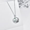 thumbnail image 5 of CUOKA MIRACLE Bamboo Green Leaf Pandas Necklace Cubic Zirconia 925 Sterling Silver Necklace Jewelry Birthday Mother's Day Gift for Women Girlfriend Daughter Wife Mom Friend, 5 of 6