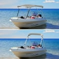 thumbnail image 2 of Lilypelle Bimini Tops for Boat 3 Bow Portable Foldable Bimini Top Oxford Cloth Cover with Aluminum Frame Quick Release Clips for Width 67"-72" Rib,Small Jon Boat,Fishing Boat, Boat,Dinghy, 2 of 8