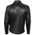 thumbnail image 4 of Skylinewears Mens Motorbike Leather Jacket 100% Genuine Cowhide on Sale Black Size Small, 4 of 7