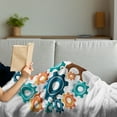 thumbnail image 3 of Industrial Soft Flannel Fleece Blanket, Innovation Gears Concept Tree System Nature Cooperation Start up Modern Graphic, Cozy Plush for Indoor and Outdoor Use, 70" x 90", Multicolor, by Ambesonne, 3 of 5
