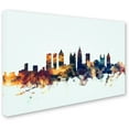 thumbnail image 2 of Trademark Fine Art "Atlanta Georgia Skyline Blue" Canvas Art by Michael Tompsett, 2 of 3