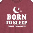 thumbnail image 3 of Instant Message - Born To Sleep - Women's Racerback Tank Top, 3 of 6