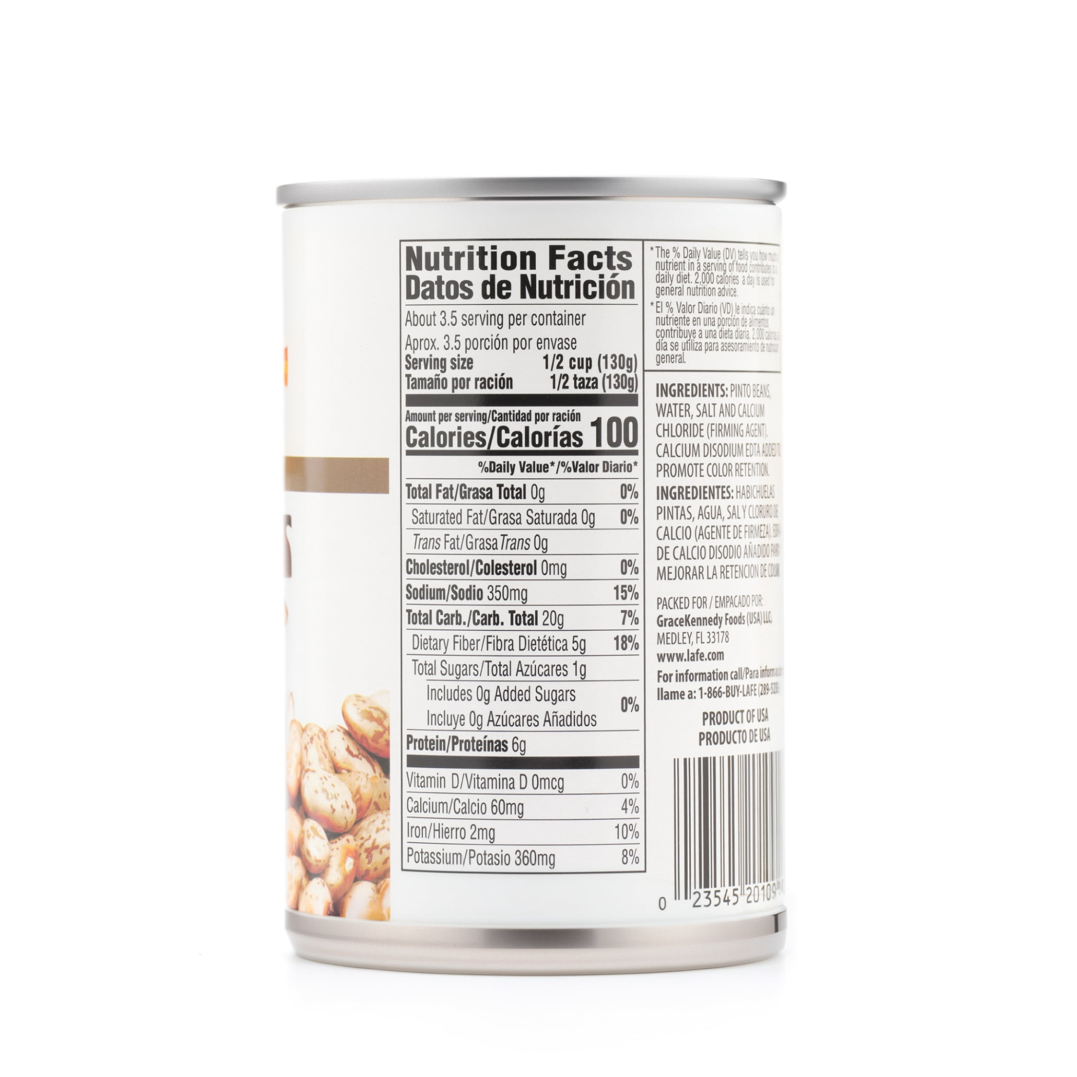 La Fe Pinto Beans, 15 oz Can