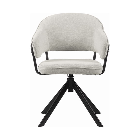 Silla diseño Home Office Stanford acolchonado giratoria Gris claro