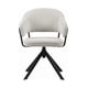 thumbnail image 1 of Silla diseño Home Office Stanford acolchonado giratoria Gris claro, 1 of 6