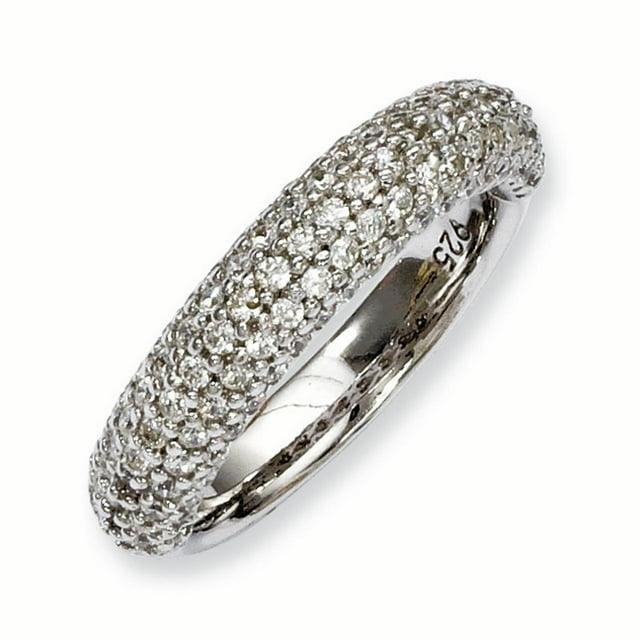 925 Sterling Silver 113 Stone Cubic Zirconia Cz Ring