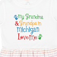 thumbnail image 4 of Inktastic Michigan Grandma Loves Me Girls Toddler Dress, 4 of 5