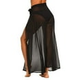 thumbnail image 3 of Women Skirts Elastic High Waist Maxi Skirts for Women Long Length Skirts with Pockets Black XL, 3 of 7