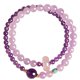 thumbnail image 1 of Pulseras de doble capa de amatista para mujer de cristal natural, 1 of 2