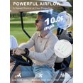 thumbnail image 3 of Ventilador para carrito de golf MAGOLFIN recargable de 1200 mAh, 3 velocidades, blanco, 3 of 8