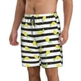 thumbnail image 2 of Naloa Lemon_1 Men's Beach Shorts, Surfing shorts, Swim trunks, Quick Dry Swim Trunks for Surfing Beach Fun - Medium, 2 of 9