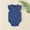 Blue, variant on HUITKMM Baby Girl Long Sleeve Bodysuit Baby Girls Ruffle Short Sleeve Bodysuit Solid Casual Plain Blouse Top Romper Knitted Outfits Clothes 6-9 Months